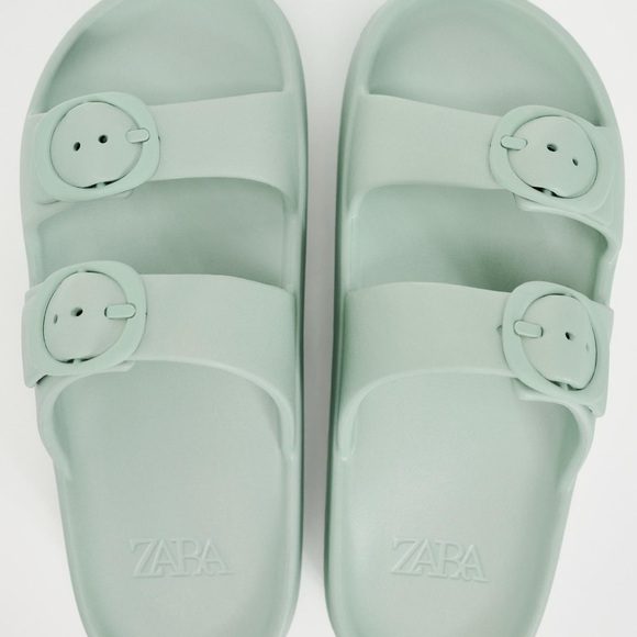 ZARA PLATFORM RUBBERIZED STRAPPY ATHLETIC SANDALS bloggers favorite - Picture 7 of 14